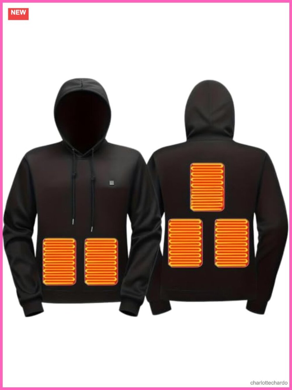 Unisex Heated Hoodie USB Electric Sweatshirt Winter Warm Outdoor